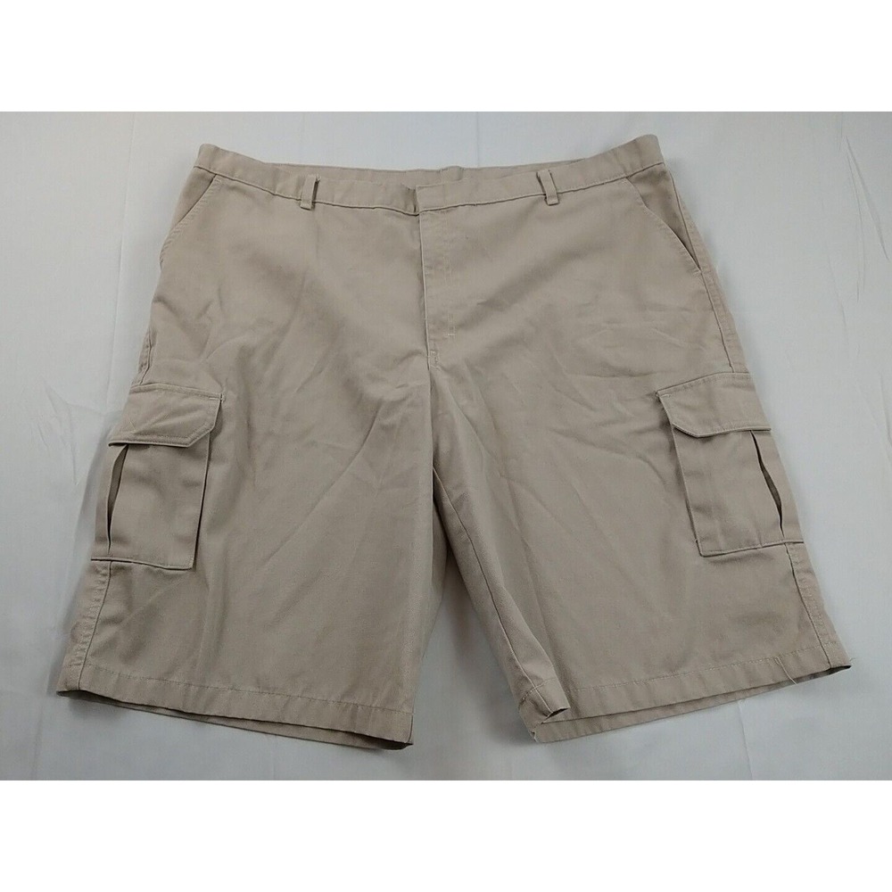 K12 Gear Khaki Cargo Shorts Mens 44 Sturdy Comfort Pockets Hiking Preppy(1038)